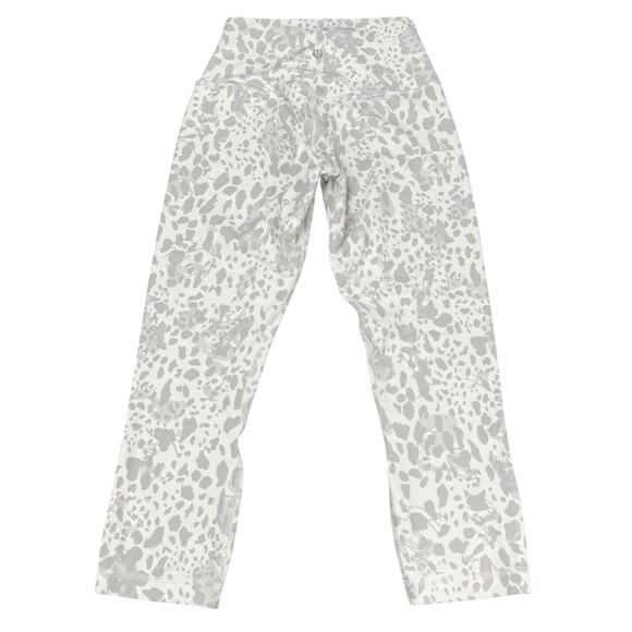 LULULEMON Align High-Rise Crop 21" Size 4 Cheetah Camo Antique White Multi - Picture 5 of 8